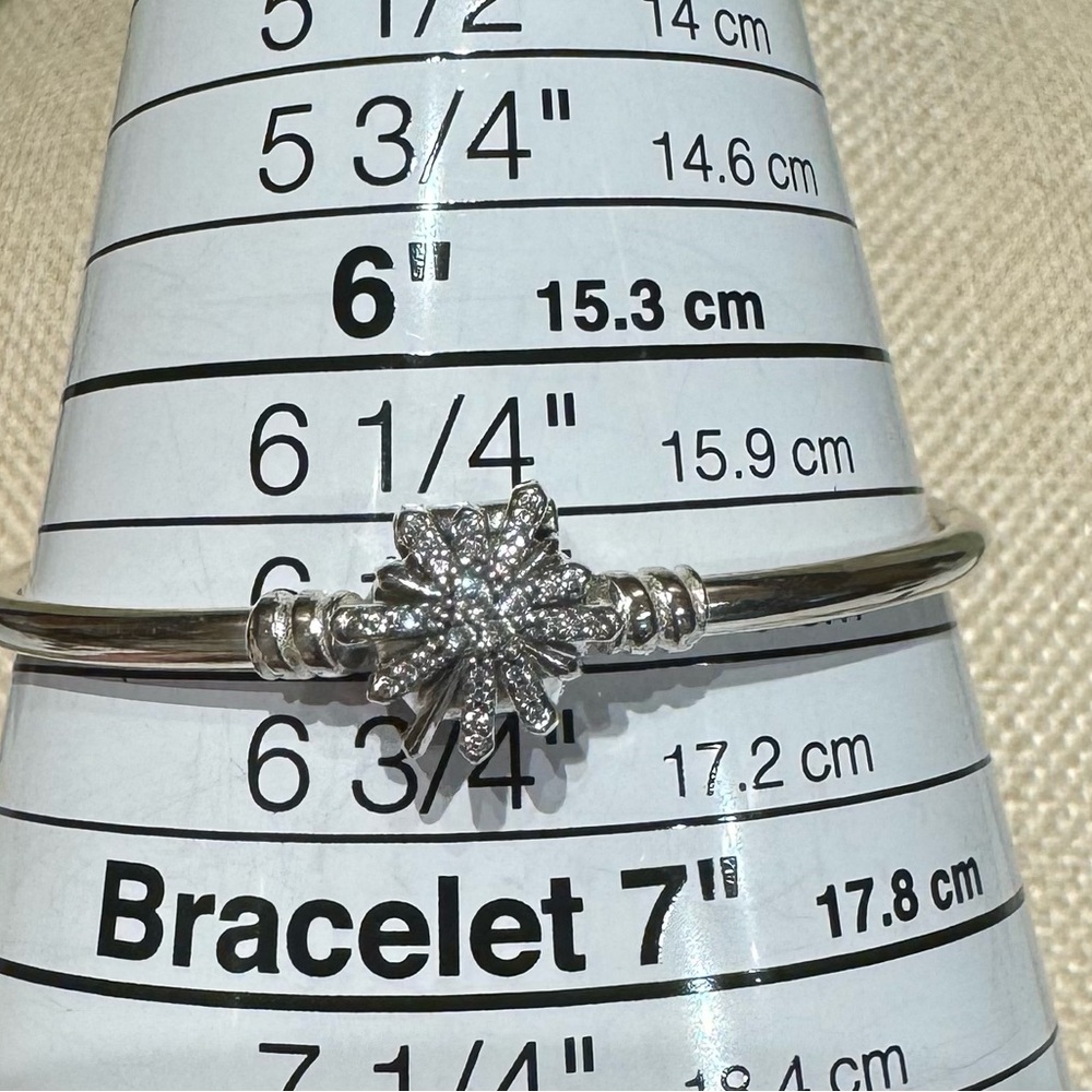 Pandora “The Best is Yet to Come” Fireworks CZ Sterling Silver Bracelet 6.5” - Picture 3 of 3